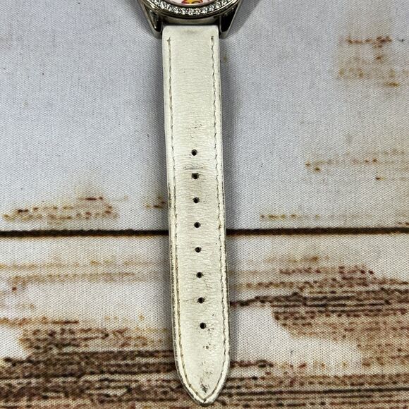 GUESS G75991L Womens Analog Watch Silver Case Floral Dial 44 mm - Picture 4 of 8